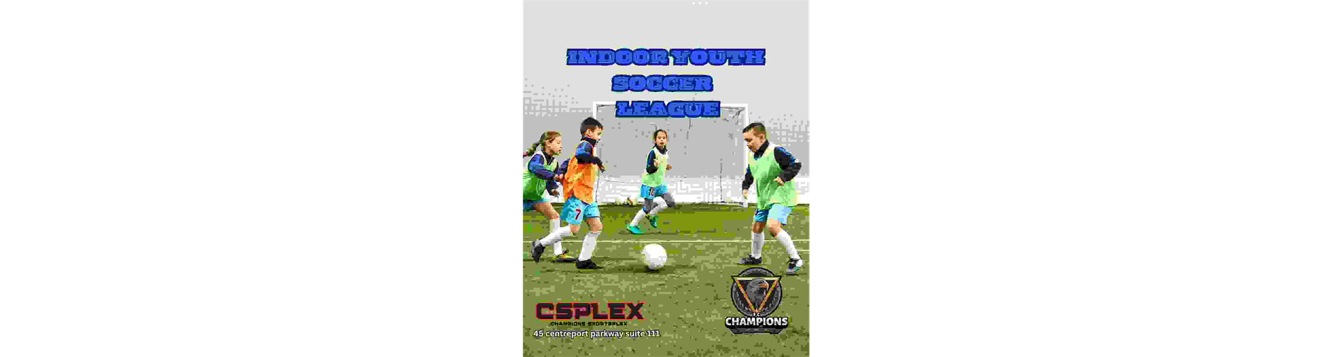 Indoor youth soccer league